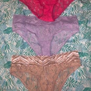 NWOT Victoria Secret- 3 pair lace underwear